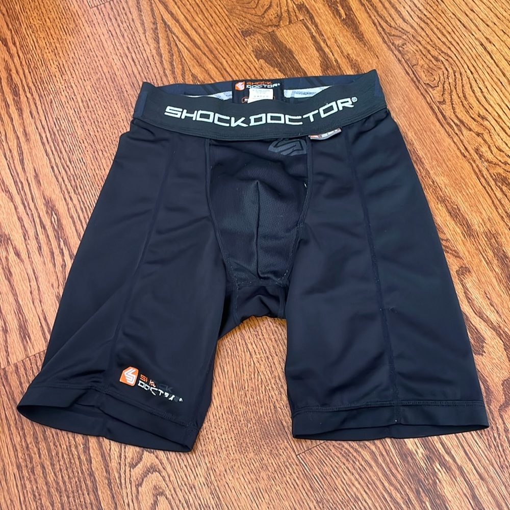 COPY - Shock Doctor compression short with cup holder